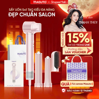 Máy Sấy Tóc Tạo Kiểu Masuto AirStyler 5in1 Phồng Và Mượt Tóc Công Nghệ Ion Âm Giảm Hư Tổn