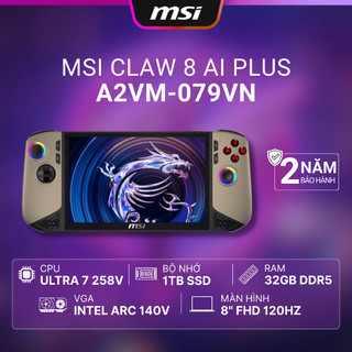  Máy chơi game cầm tay MSI Claw  AI+ A2VM-079VN 