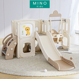 Bộ cầu trượt xích đu cho bé cao cấp kèm bảng vẽ mẫu mới 2023 nhựa nguyên sinh an toàn, chắc chắn