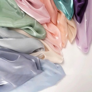 Vải voan tơ sóng Organza óng ánh sang trọng-Lên đầm cực đẹp