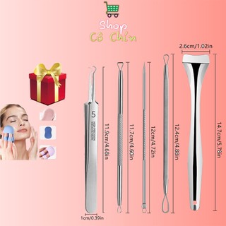 Bộ 5 Món Que Nặn Mụn Đầu Đen Trứng Cá Cám An Toàn Tiện Lợi 