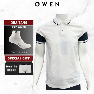 Áo Polo Nam OWEN Kiểu Dáng Trẻ Trung Tôn Dáng APV231379, Chất Liệu Cotton Thoáng Mát Mềm Mịn