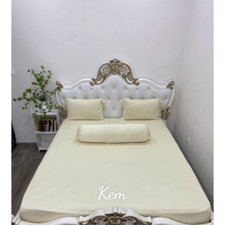 Bộ Drap Thun Lạnh Hàn Quốc{ 4 món } inbox chọn màu