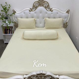 Bộ Drap Thun Lạnh Hàn Quốc{ 4 món } inbox chọn màu
