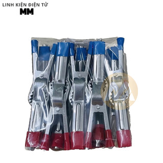  Kẹp bình Acquy cá sấu xi màu xanh đỏ 30A - 8cm -  1 bịch 10cặp 20cái  - Dùng cho bình sạc Acquy 