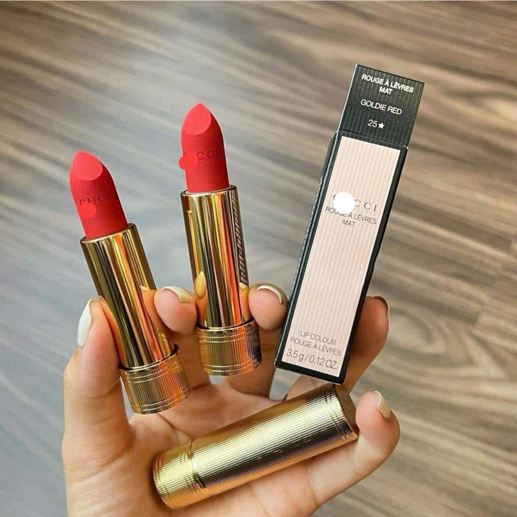 [CHÍNH HÃNG 100%] SON LÌ G 25* GOLDIE RED ĐỎ THUẦN