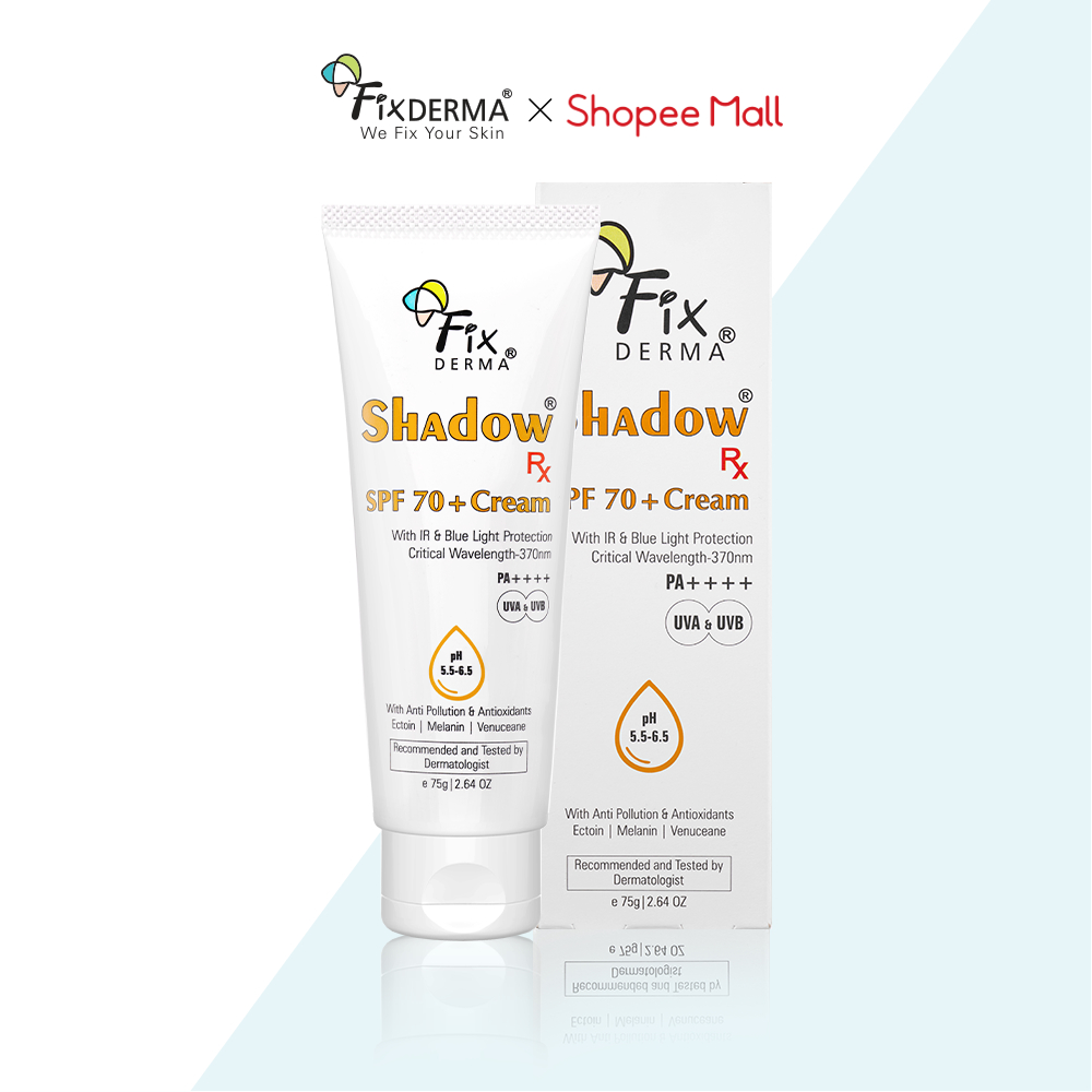 [FIXDERMA] Kem Chống Nắng Fixderma Shadow SPF 70+ Cream 75g Giúp Mờ Các Dấu Hiệu Lão Hóa - Hùng Lợi | BigBuy360 - bigbuy360.vn