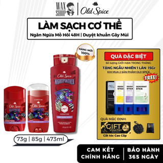 Lăn khử mùi, sữa tắm Old Spice Nightpanther 73g | 85g | 473ml chính hãng, lăn nách, sáp khử mùi