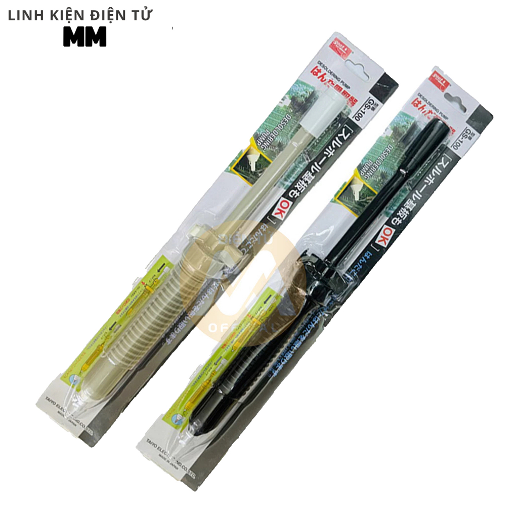 Hút thiếc, hút chì to Goot GS-100 ( hàng chất lượng tốt ) - Dùng để loại bỏ thiếc hàn thừa trên bo mạch điện tử