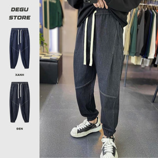  Quần Jean Nam Dáng Jogger Quần Bò Bó Ống Cạp Chun Dây Rút Mặc Thoải Mái Phối Đồ  BGJ-002  