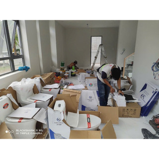 Bồn cầu liền khối phù hợp không gian nhỏ