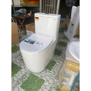 Bồn cầu liền khối phù hợp không gian nhỏ