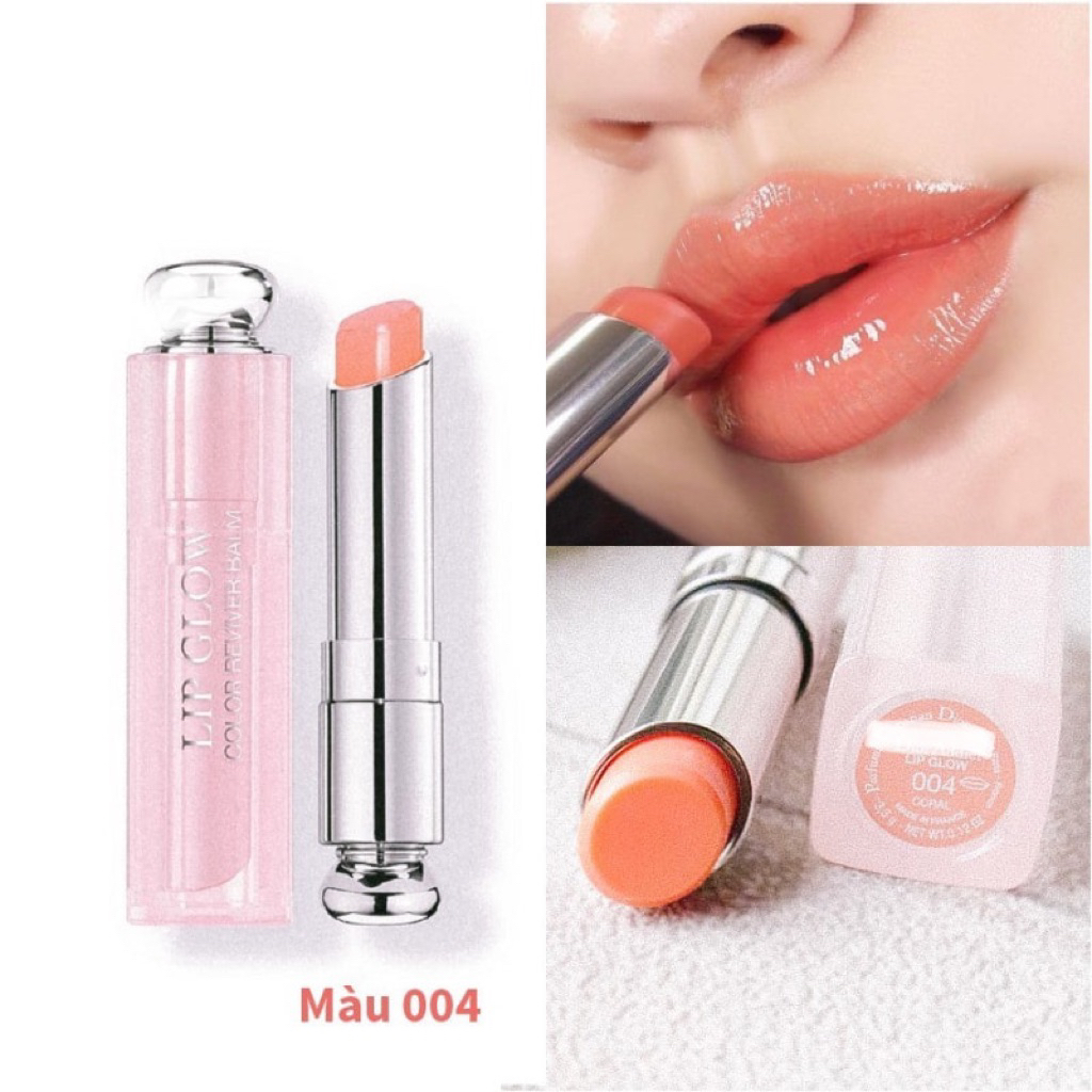 [Mỹ Vỏ đen] Son Dưỡng Lip Glow 004 Coral Màu Cam san hô full box