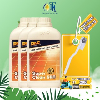 Nước Tẩy Sàn Nhà, Tẩy Sàn Xi Măng, Thiết Bị Men Sứ, Rêu Mốc, Vôi Vữa Dr.C Super Clean S90 1000ml