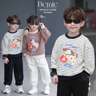  Bộ dài tay bé trai bé gái Bernie Cún Canpe đáng yêu - Bộ thu đông bé trai 10-26kg - H0625B21 