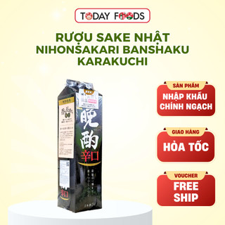 Rượu Sake Nhật Nihonsakari Banshaku Karakuchi 13-14% hộp 3 Lít – Vị Khô Thanh Thơm Lâu
