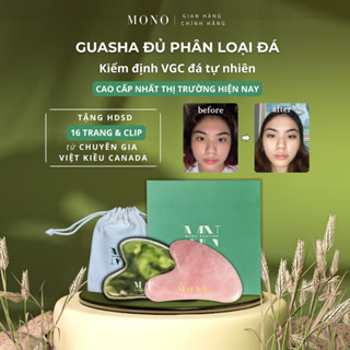 [Kiểm Định VGC] Đá Guasha Cao Cấp Thạch Anh MONO Đủ Phân Loại - Massage Mặt Giúp Nâng Cơ, Trẻ Hóa, Thon Gọn