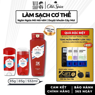 Lăn khử mùi, sữa tắm Old Spice Fresh 85g | 532ml chính hãng, lăn nách, sáp khử mùi