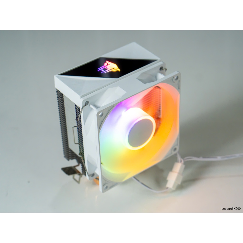 Fan cpu tản 2 ống đồng K200 Kf200 Jungle Leopard led RGB - Hiển thị nhiệt độ chính hãng - mini size | BigBuy360 - bigbuy360.vn