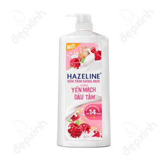   MẪU MỚI  Sữa tắm dưỡng sáng da Hazeline yến mạch và dâu tằm 1kg 