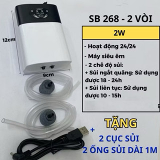 Máy Oxy Bể Cá Đủ Mẫu Siêu Êm Sục Sủi Tạo Oxi Cho Hồ Cá