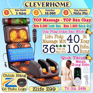   THƯƠNG HIỆU ZLIFE - HÀNG TRỤC THÉP  Đệm massage toàn thân ZLIFE Z99 Nệm thảm ghế massage toàn thân 