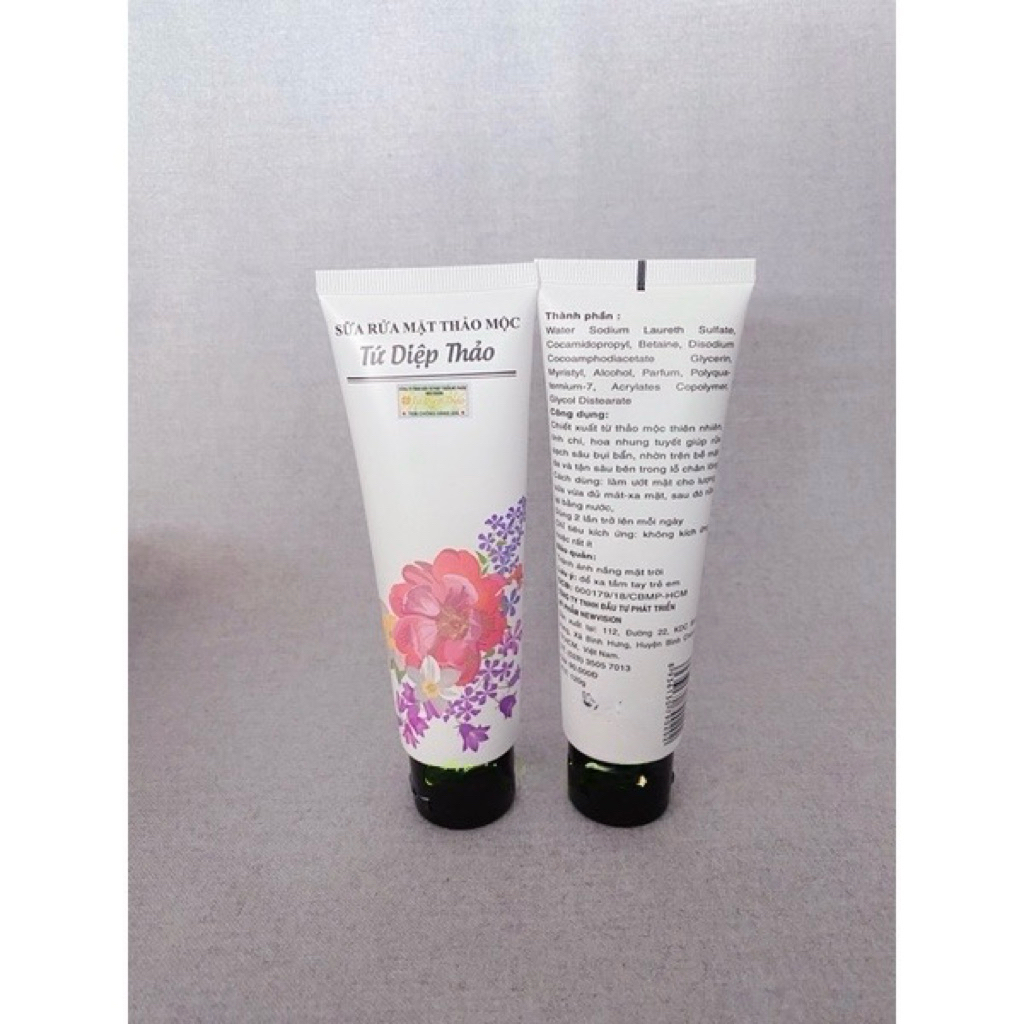 Sữa Rửa Mặt Thảo Mộc TỨ DIỆP THẢO 120g