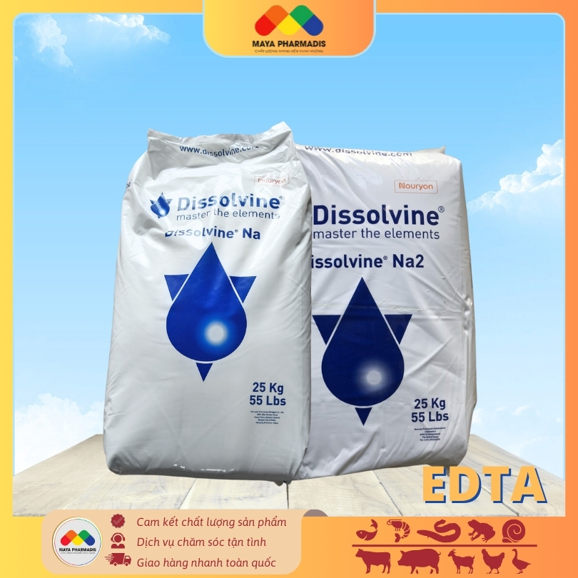 EDTA Dissolvine 4Na Hà Lan khử kim loại nặng dùng trong Nuôi trồng Thuỷ sản