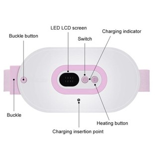 Máy Massage Làm Ấm Bụng Đai Chườm Nóng Bụng Đeo Lưng Giảm Đau Cho Phụ Nữ Đến Kì - Minsosport