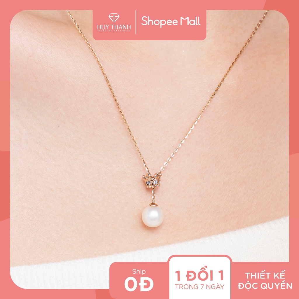 SOOBIN'S QUEEN - Dây Chuyền Vàng Tây 10k Gắn Ngọc Trai DCBTCC106 Huy Thanh Jewelry