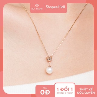  SOOBIN'S QUEEN - Dây Chuyền Vàng Tây 10k Gắn Ngọc Trai DCBTCC106 Huy Thanh Jewelry 