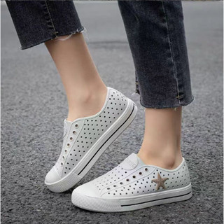   Tặng combo 4 charm Giày nhựa lỗ EVA nam nữ thể thao năng động đi làm đi chơi tết mềm nhẹ thoáng khí 