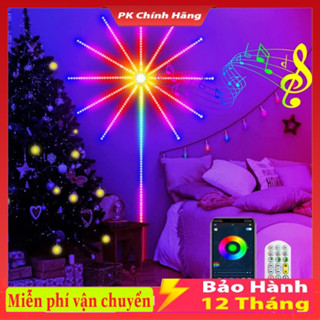  Đèn Led Pháo Hoa Tết Nháy Theo Nhạc Kết Nối Bluetooth  Đèn Led Hiệu Ứng Pháo Hoa Đầy Màu Sắc 5V Trang Trí Tết 