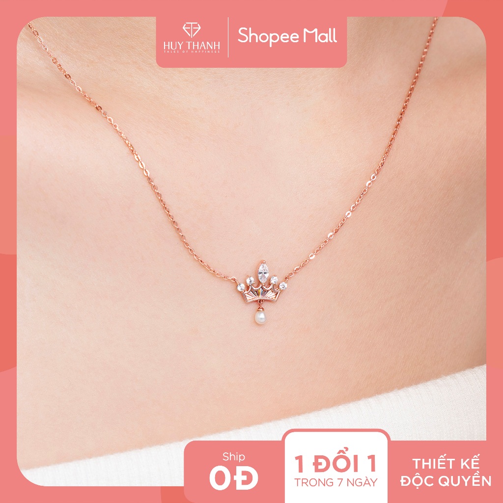SOOBIN'S QUEEN - Dây Chuyền Vàng Tây 10k Gắn Ngọc Trai DCBZ033 Huy Thanh Jewelry