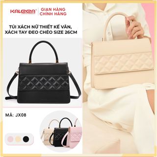 Kaleea -Túi Xách Nữ Túi Đeo Chéo Hàng Hiệu Thanh Lịch Điểm Vân Sang Trọng Size 26cm - JX08