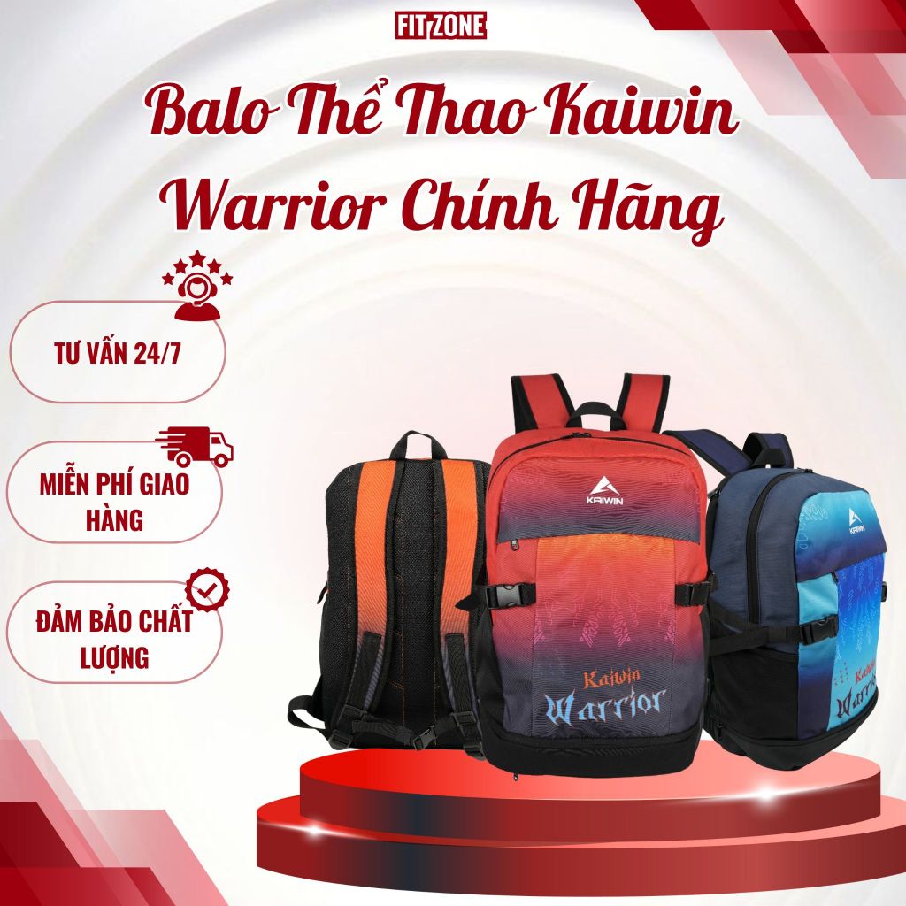Balo Thể Thao Kaiwin Warrior Chính Hãng | Dung Tích Rộng, Chống Thấm, Đa Năng
