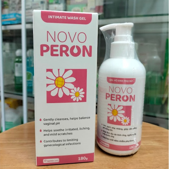 Dung Dịch Vệ Sinh Novo Peron 180g – Giúp Giữ Ẩm Cân Bằng Ph NovoPeron chiết xuất Cúc La Mã kết hợp Octenidine
