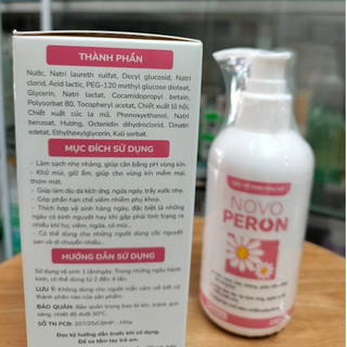 Dung Dịch Vệ Sinh Novo Peron 180g – Giúp Giữ Ẩm Cân Bằng Ph NovoPeron chiết xuất Cúc La Mã kết hợp Octenidine