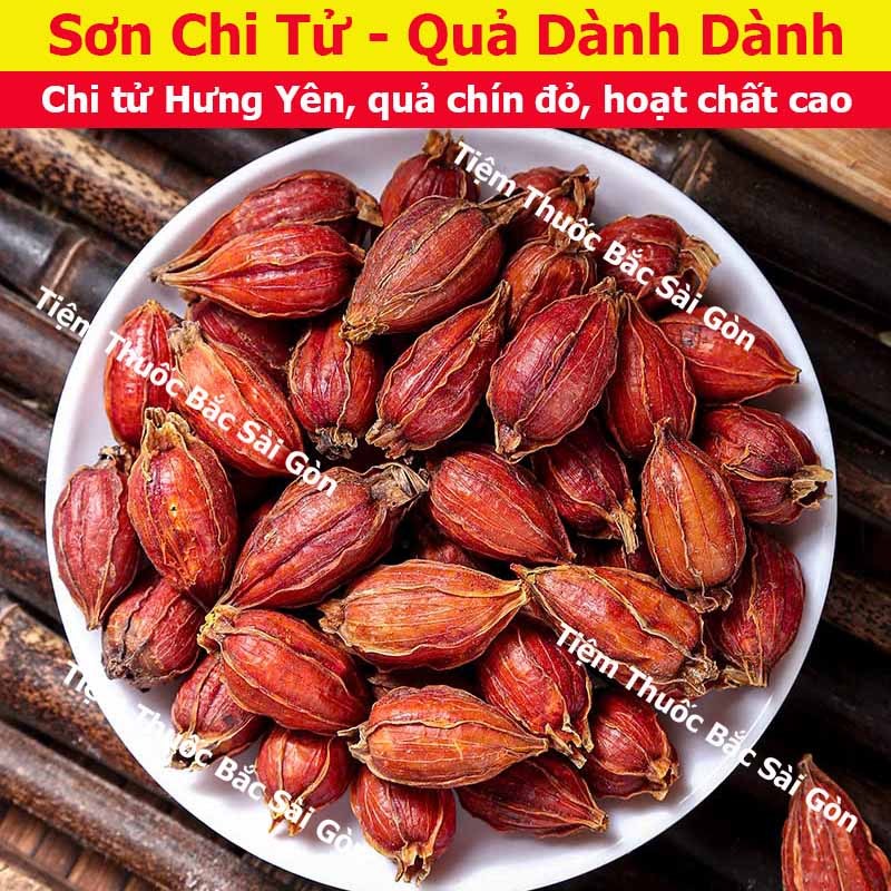 Chi Tử - Quả Dành Dành 100gram (Quả chín đỏ, hoạt chất cao)