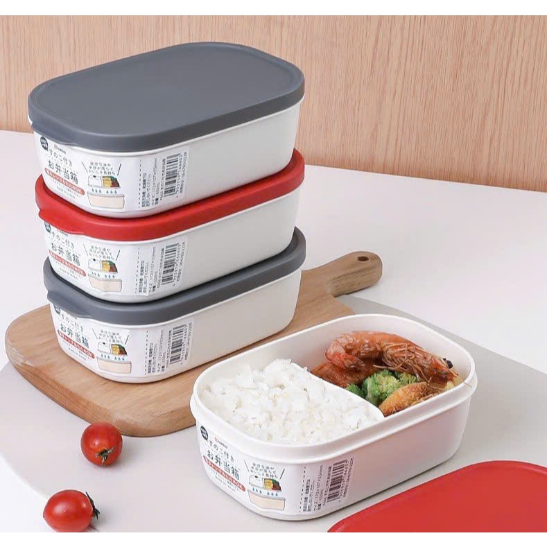 Hộp đựng thực phẩm 2 lớp, chia 2 ngăn NAKAYA