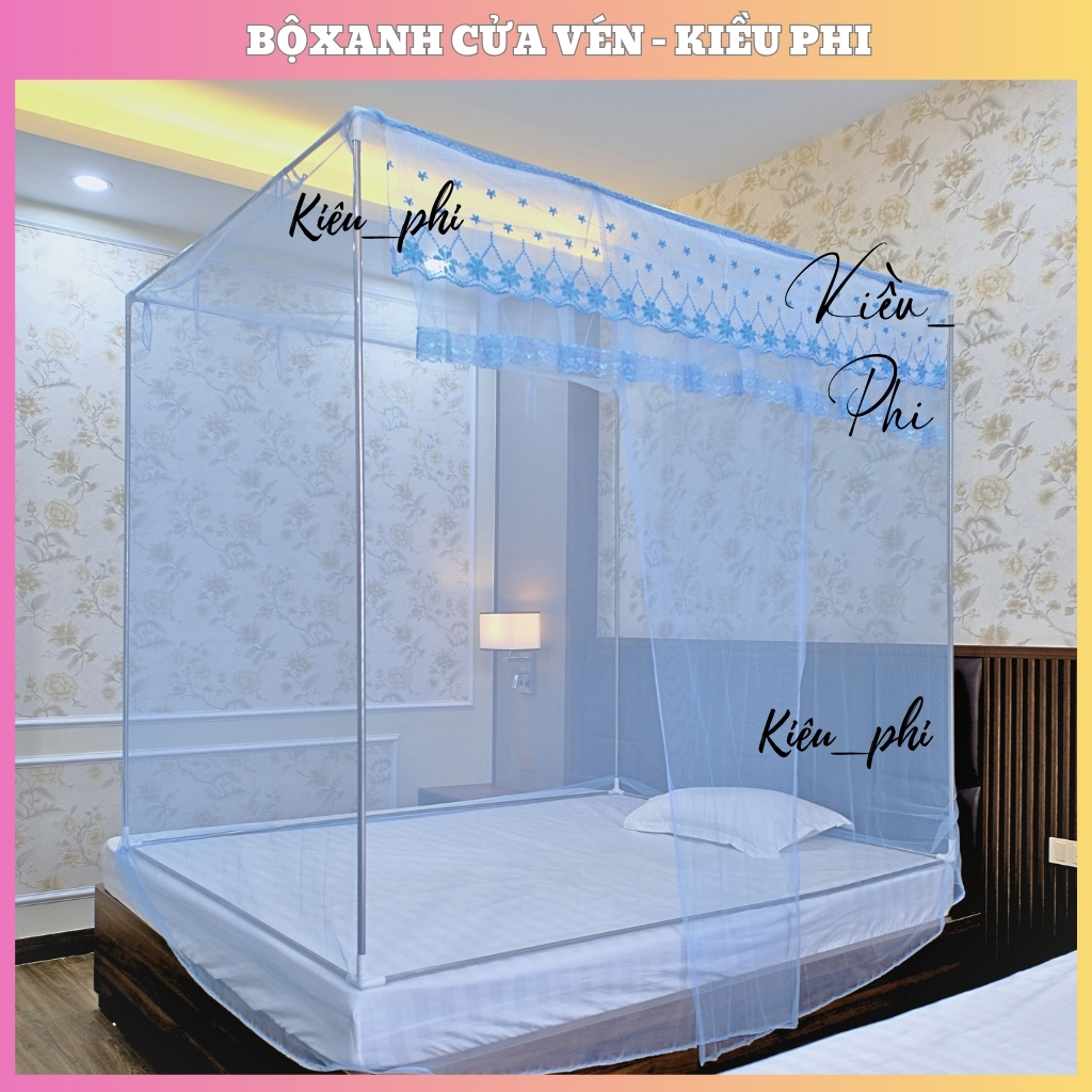 [TRỌN BỘ MÀN + KHUNG] Bộ màn khung inox + màn tuyn mắc tay - mùng ngủ chống muỗi cao cấp