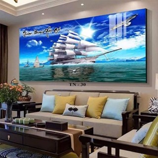  Tranh Thuyền Buồm Tráng Gương Treo Tường Phong Thủy Tranh Thuận Buồm Xuôi Gió Trang Trí Phòng Khách Văn Phòng Hiện Đại 