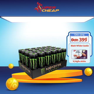 [Hoả tốc HCM] Lốc 24 Lon Nước Tăng Lực Giải Khát Monster Energy 355ml/Lon Sale 15.10 Supercheap_SP