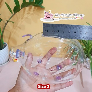 Lợn thủy tinh tiết kiệm size 2 và size 3