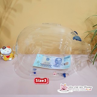 Lợn thủy tinh tiết kiệm size 2 và size 3