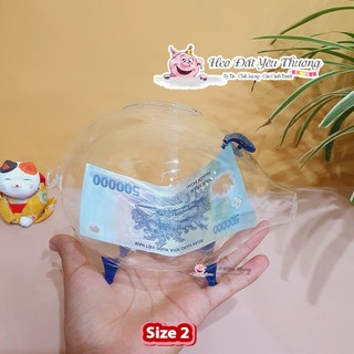 Lợn thủy tinh tiết kiệm size 2 và size 3