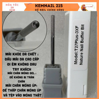 Đầu mài khóe da chất liệu thép vonfram siêu êm mịn, đầu mài khóe trụ USA siêu bền kemnail215