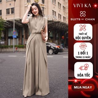 SUITS BY CHAN Áo Kiểu Nữ Miranda Top, Quần Dài Nữ Miranda Pants