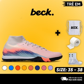 Giày Bóng Đá Trẻ Em Mercurial Superfly 10 Elite Cổ Cao, BECK, Đế Đinh TF, Bám Sân, Các Màu Sắc, Sân Cỏ Nhân Tạo