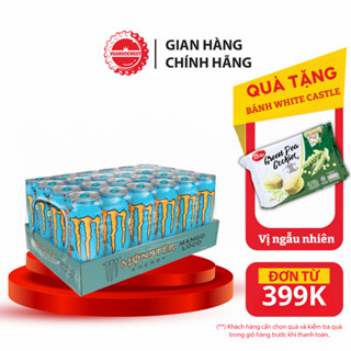 Lốc 24 Lon Nước Giải Khát Tăng Lực Monster Energy Mango Loco Vị Xoài 355ml Sale 15.10 Coca-Cola_SP